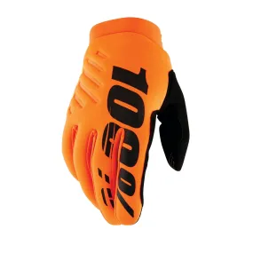 100% Brisker Cold Weather Youth Glove Fluo Orange M