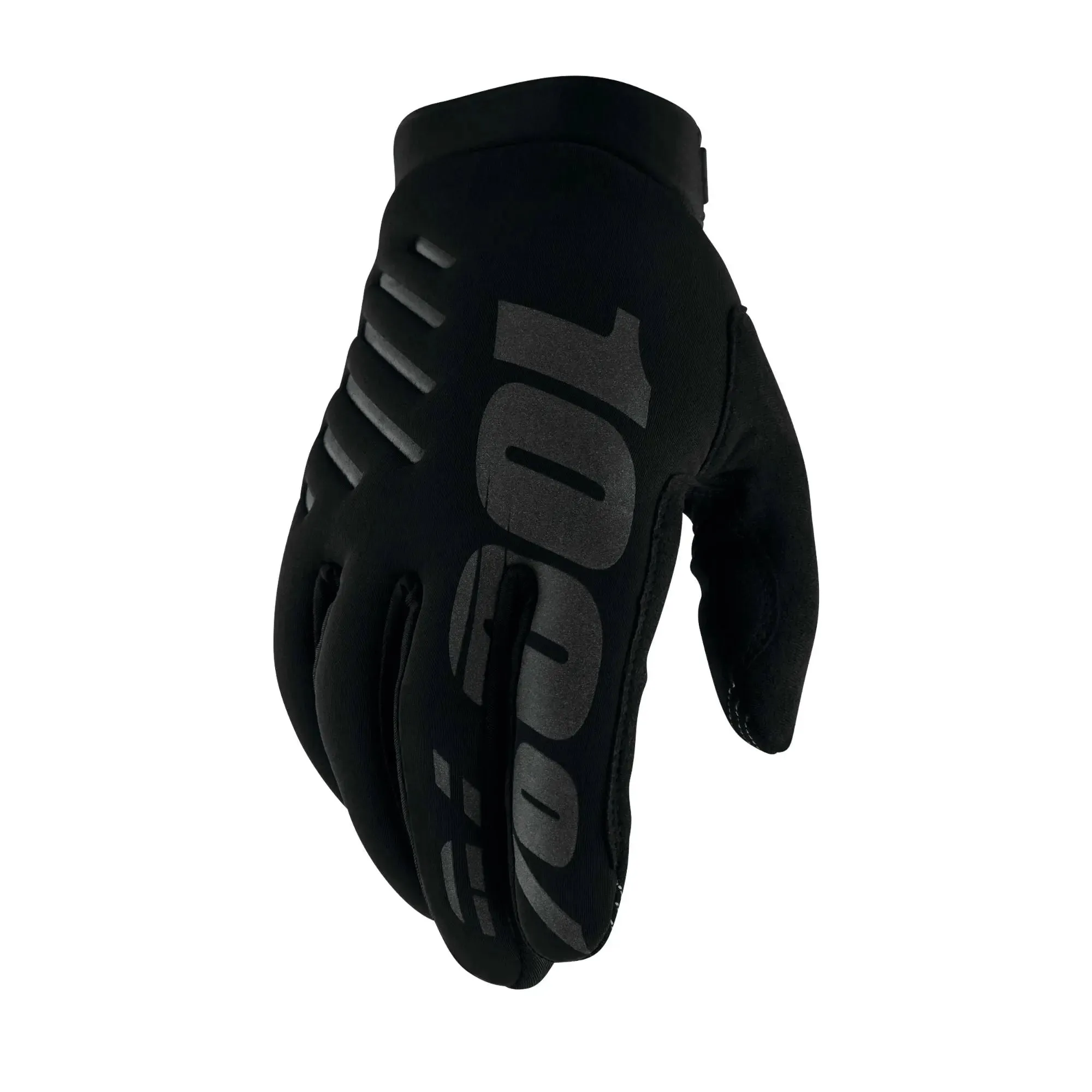 100% Brisker Cold Weather Youth Gloves Black / Grey
