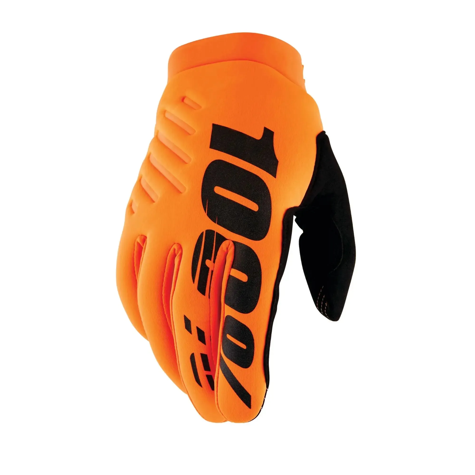 100% Brisker Cold Weather Youth Gloves Fluo Orange