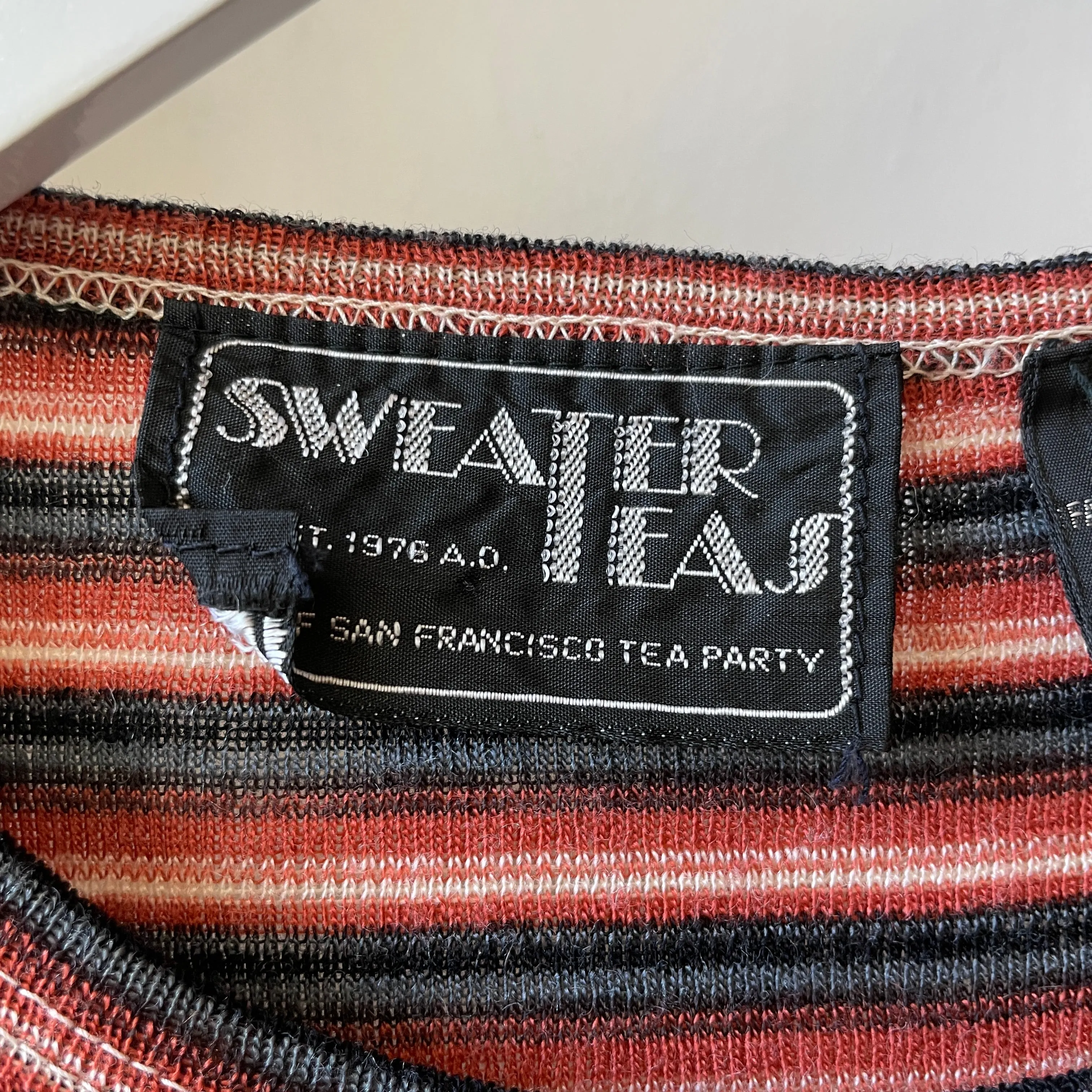 80’s Striped Thermal Tee - XS