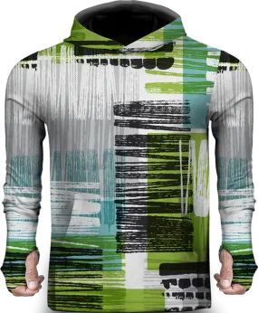 ABSTRACT PATTERN 3D LIGHTWEIGHT SUN HOODIE