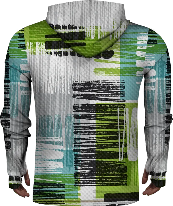 ABSTRACT PATTERN 3D LIGHTWEIGHT SUN HOODIE