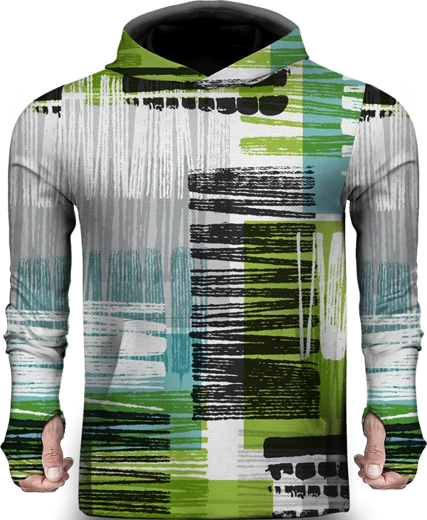 ABSTRACT PATTERN 3D LIGHTWEIGHT SUN HOODIE