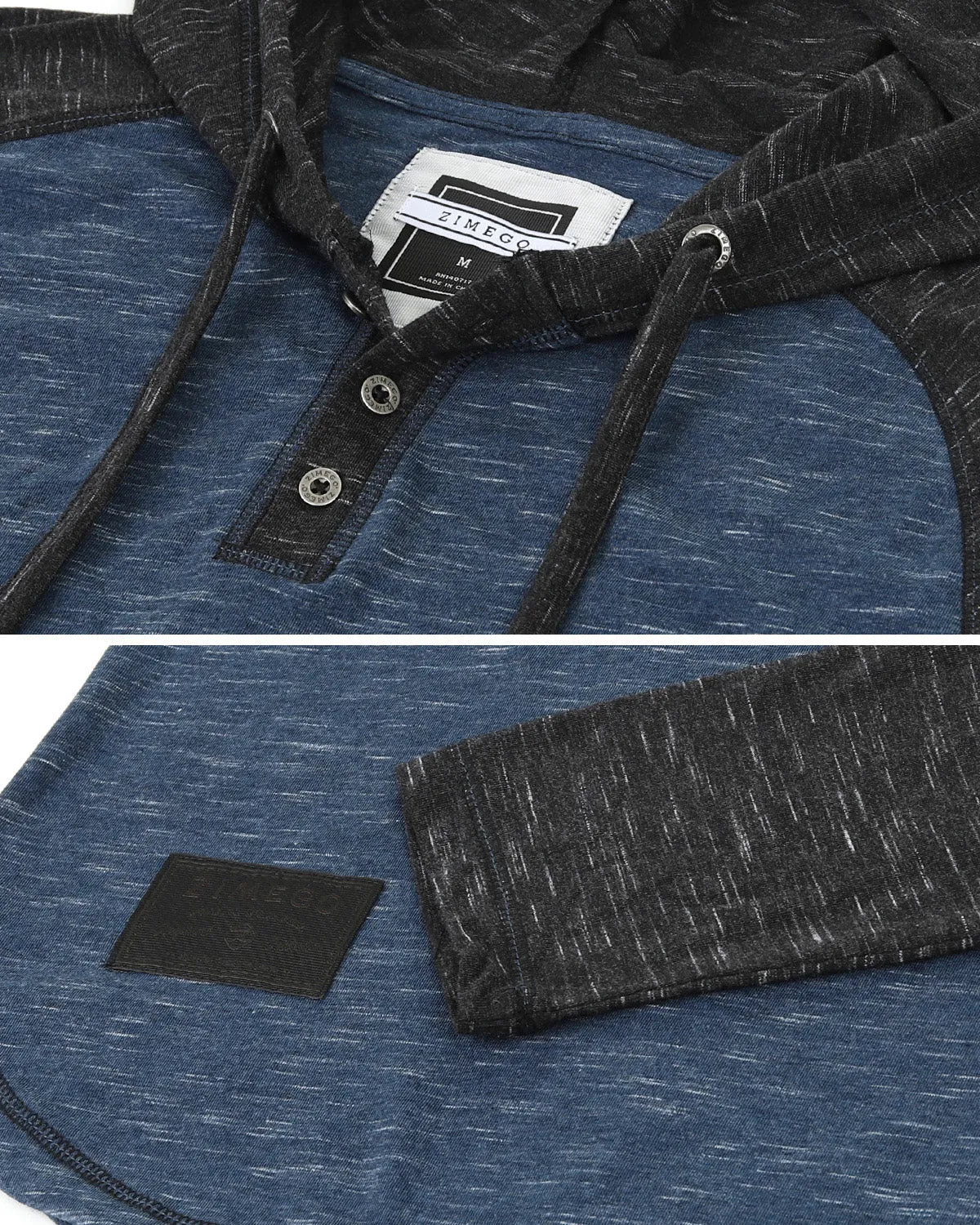 Active Raglan Henley Hoodies