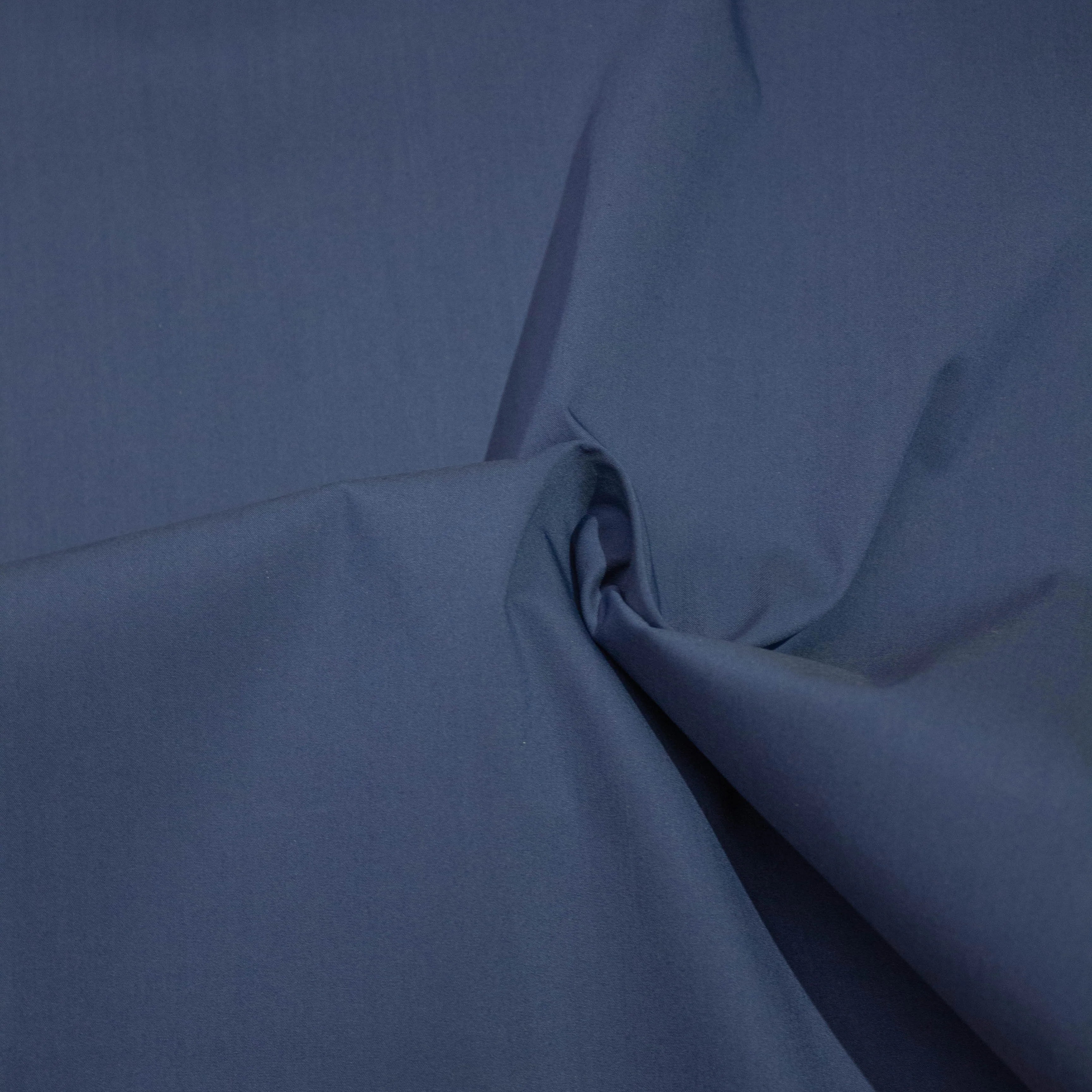 Ans Blue Cotton Poplin Stretch