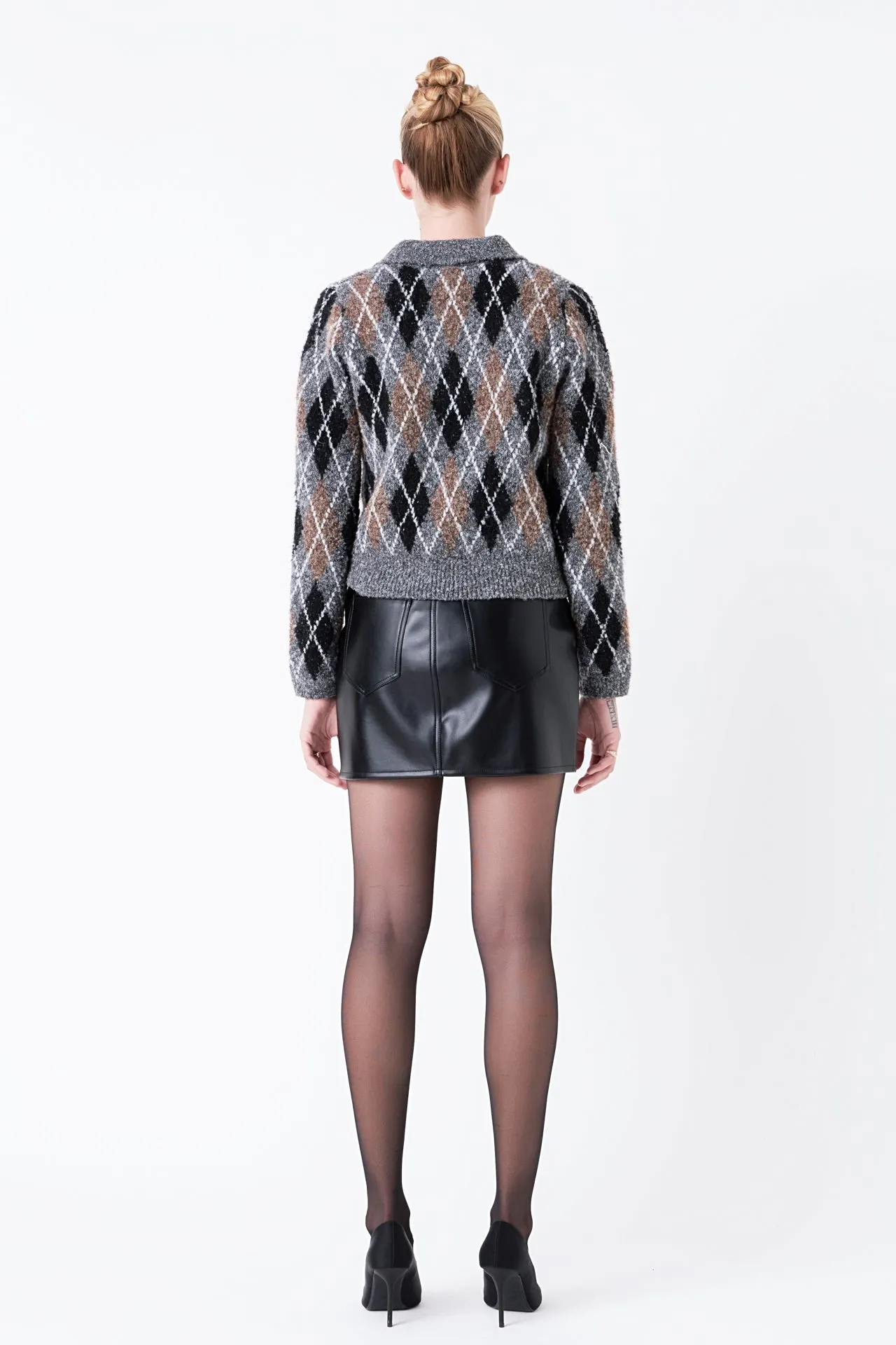 Argyle Collared Sweater