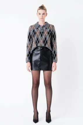 Argyle Collared Sweater