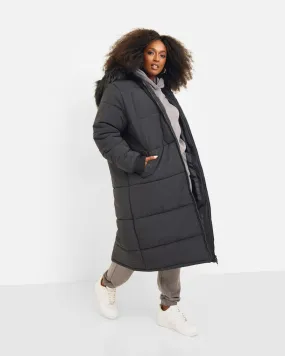 Aspen Hooded Puffer Coat | Black