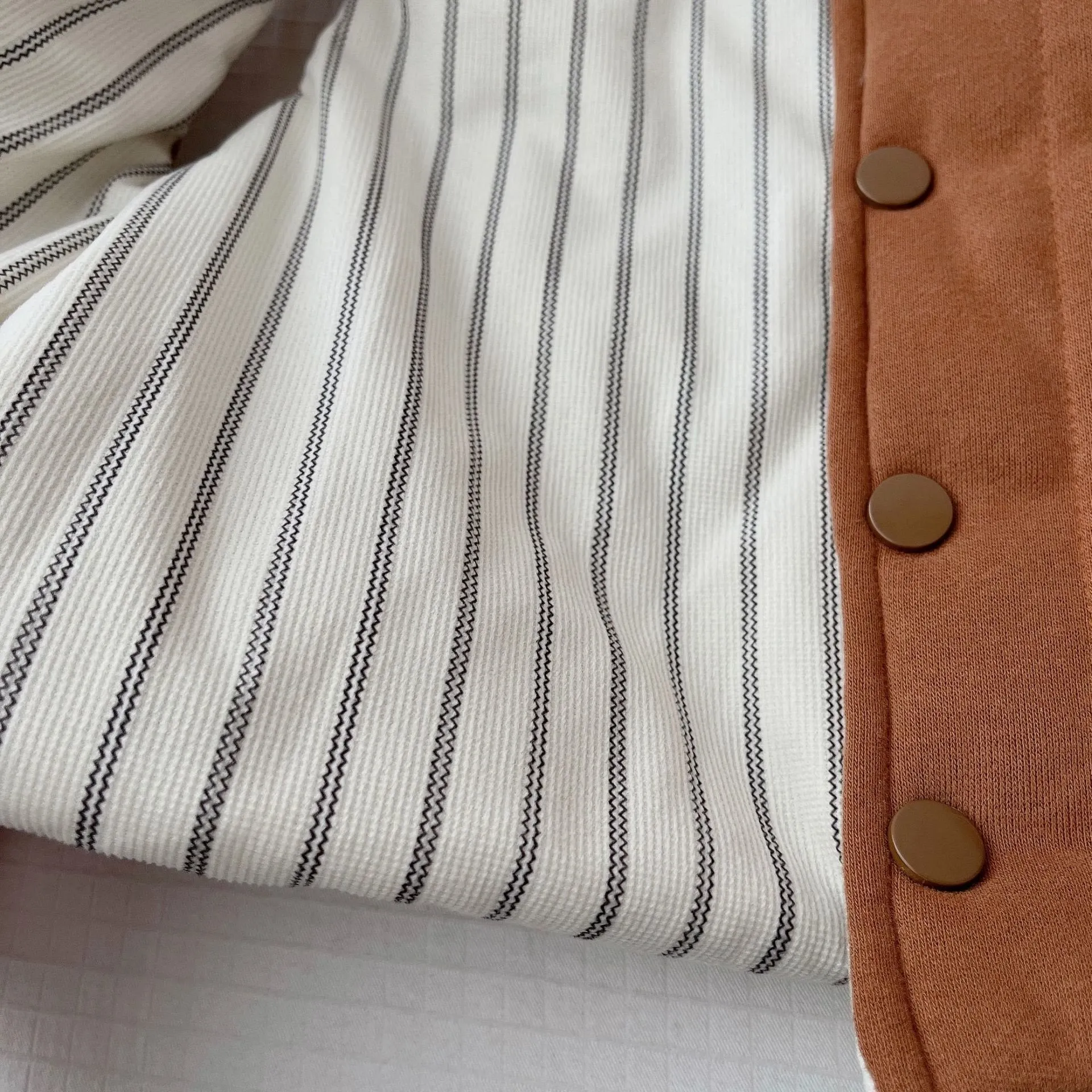 Baby Toddler Striped Reversible Quilted Vest