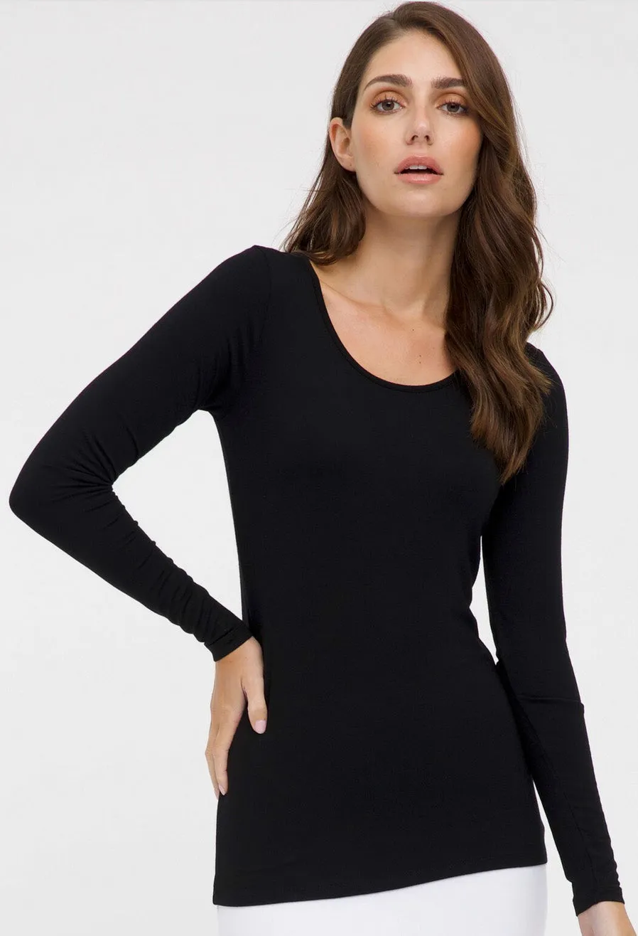 Bamboo long sleeve layering top