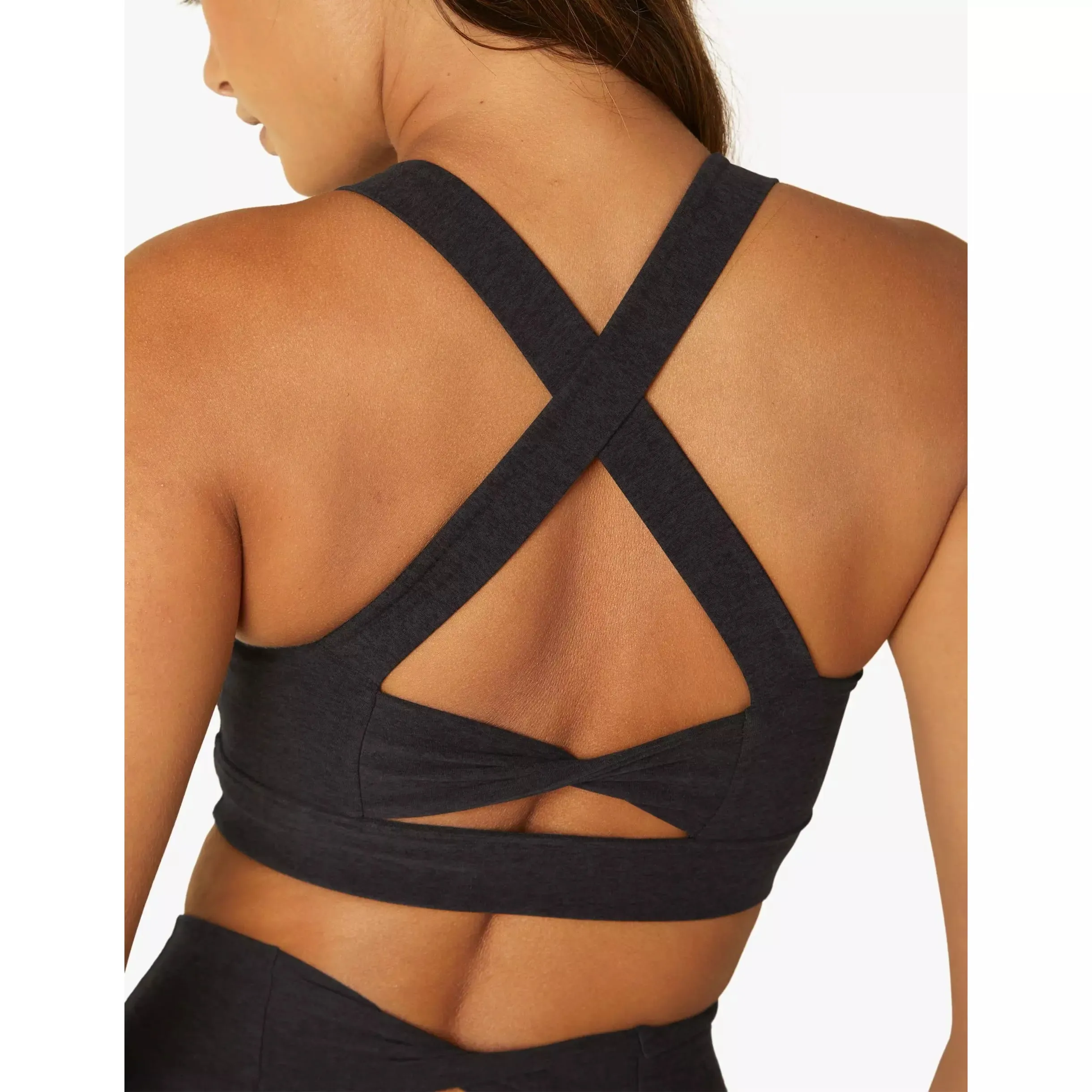 Beyond Yoga Spacedye In A Twist Bra Darkest Night