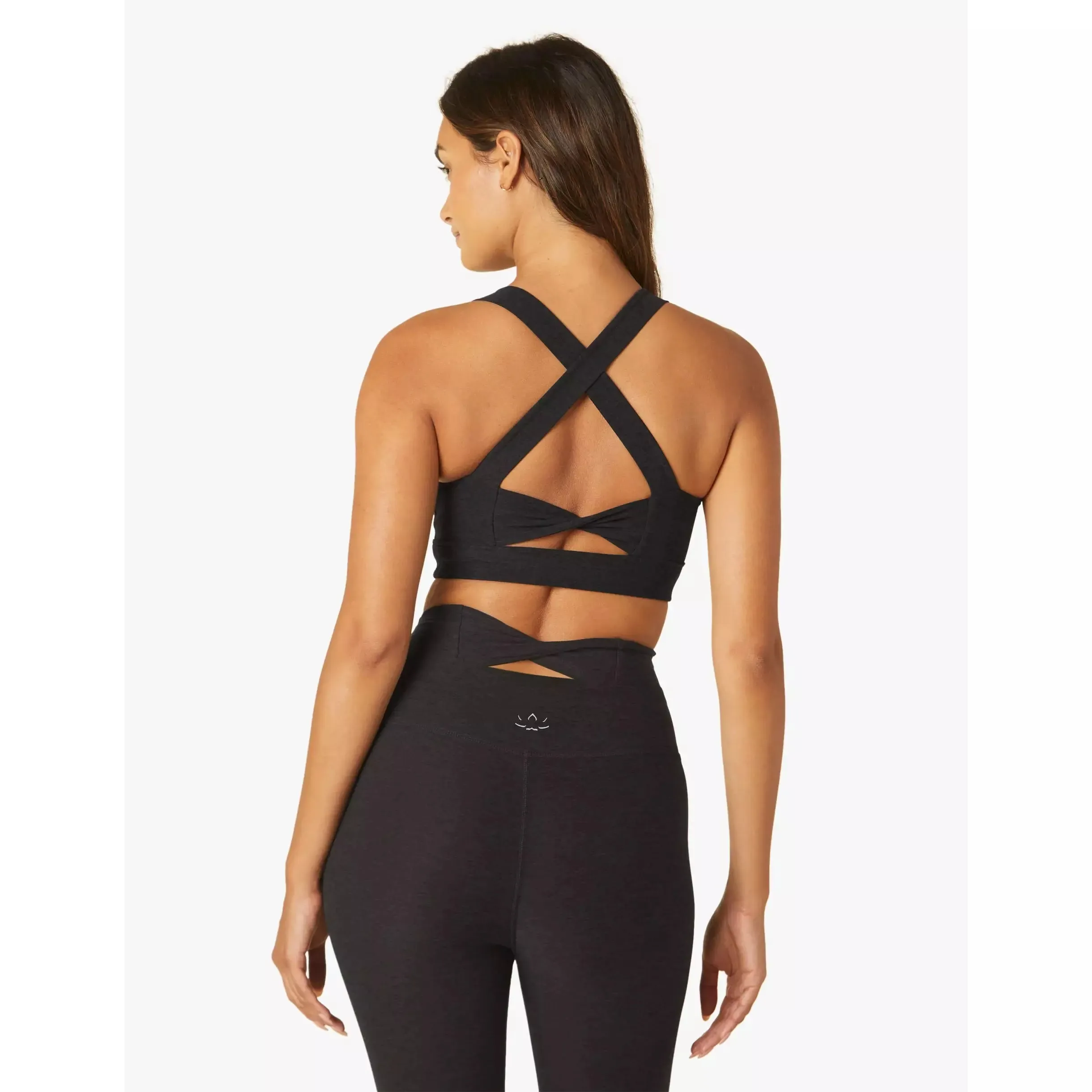 Beyond Yoga Spacedye In A Twist Bra Darkest Night