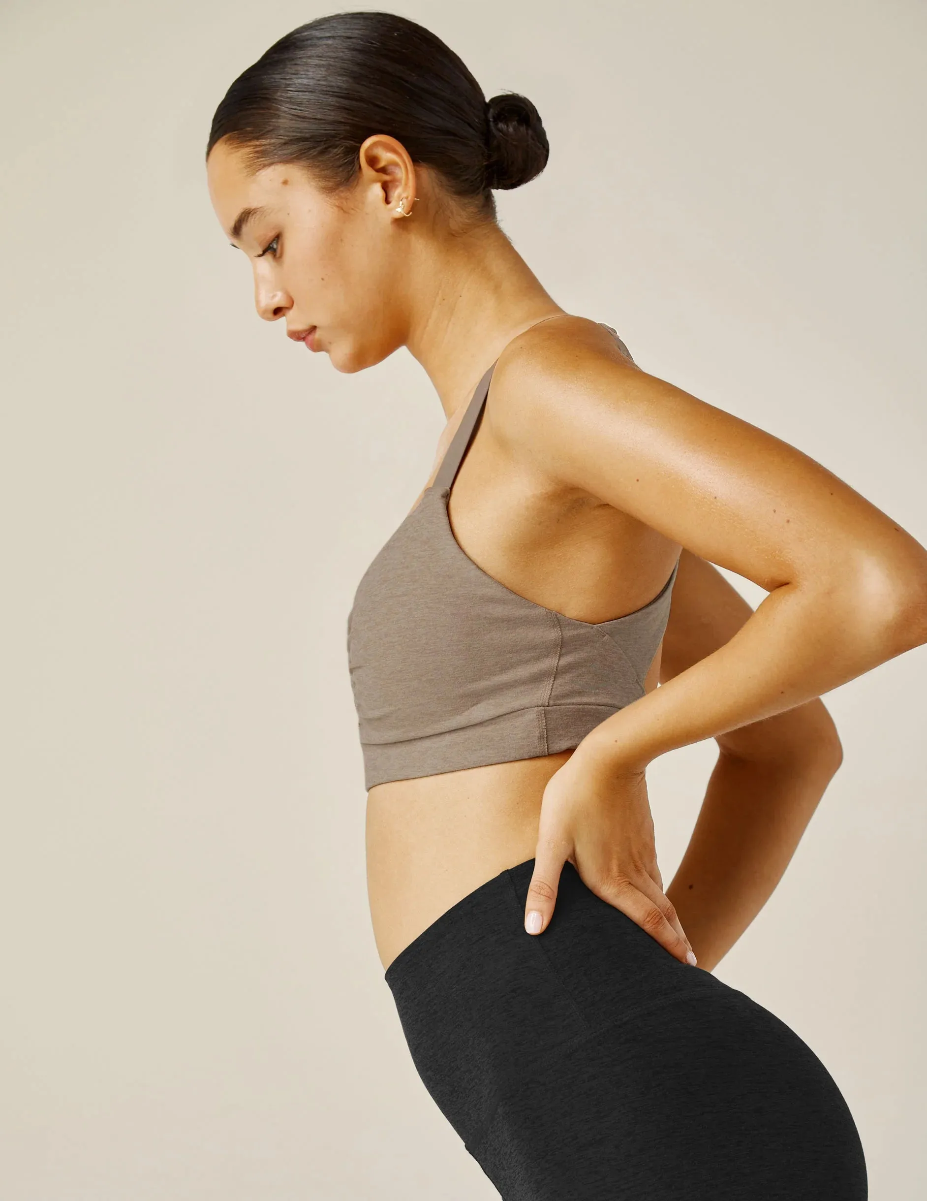 Beyond Yoga Spacedye On Center Bra Birch Heather