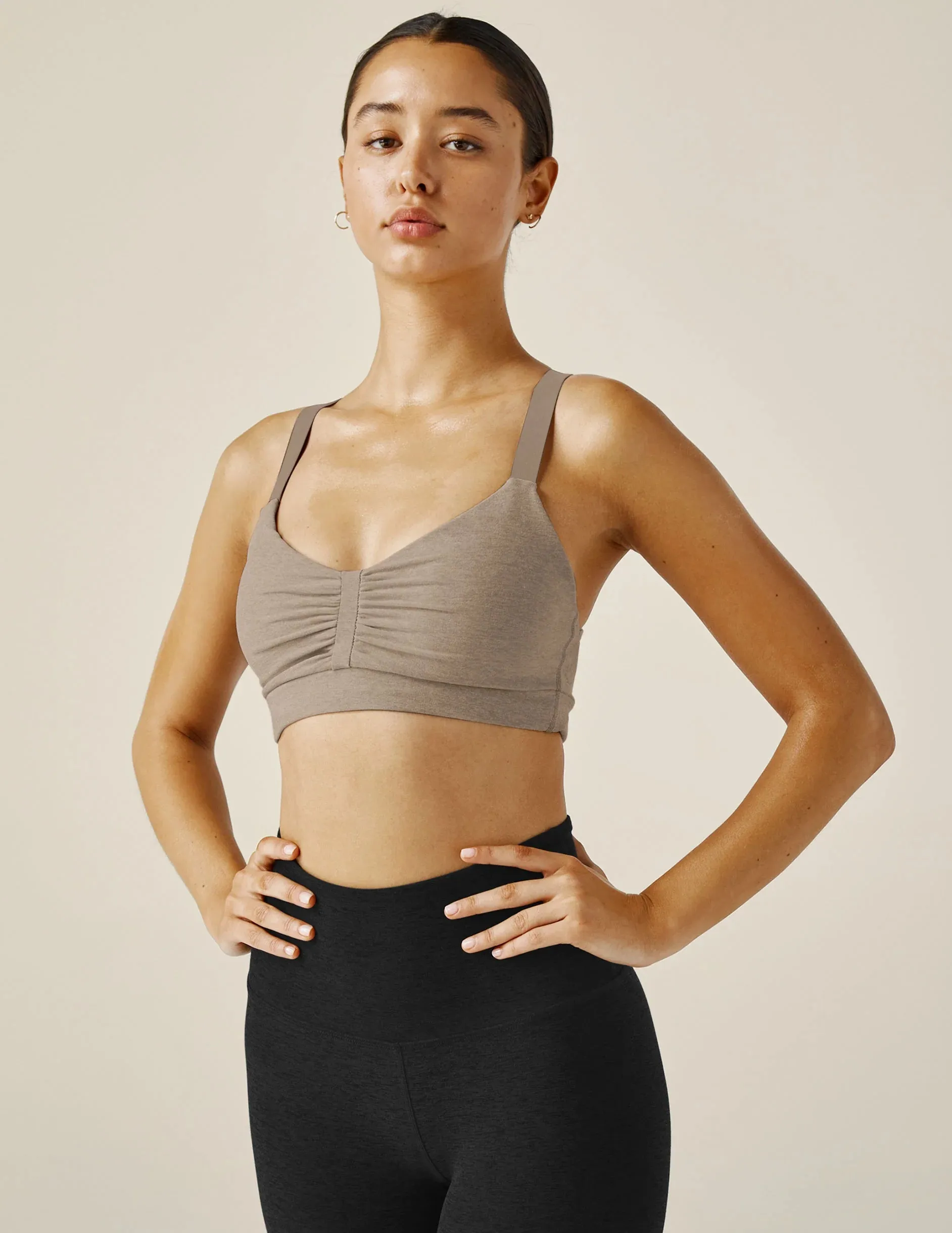 Beyond Yoga Spacedye On Center Bra Birch Heather