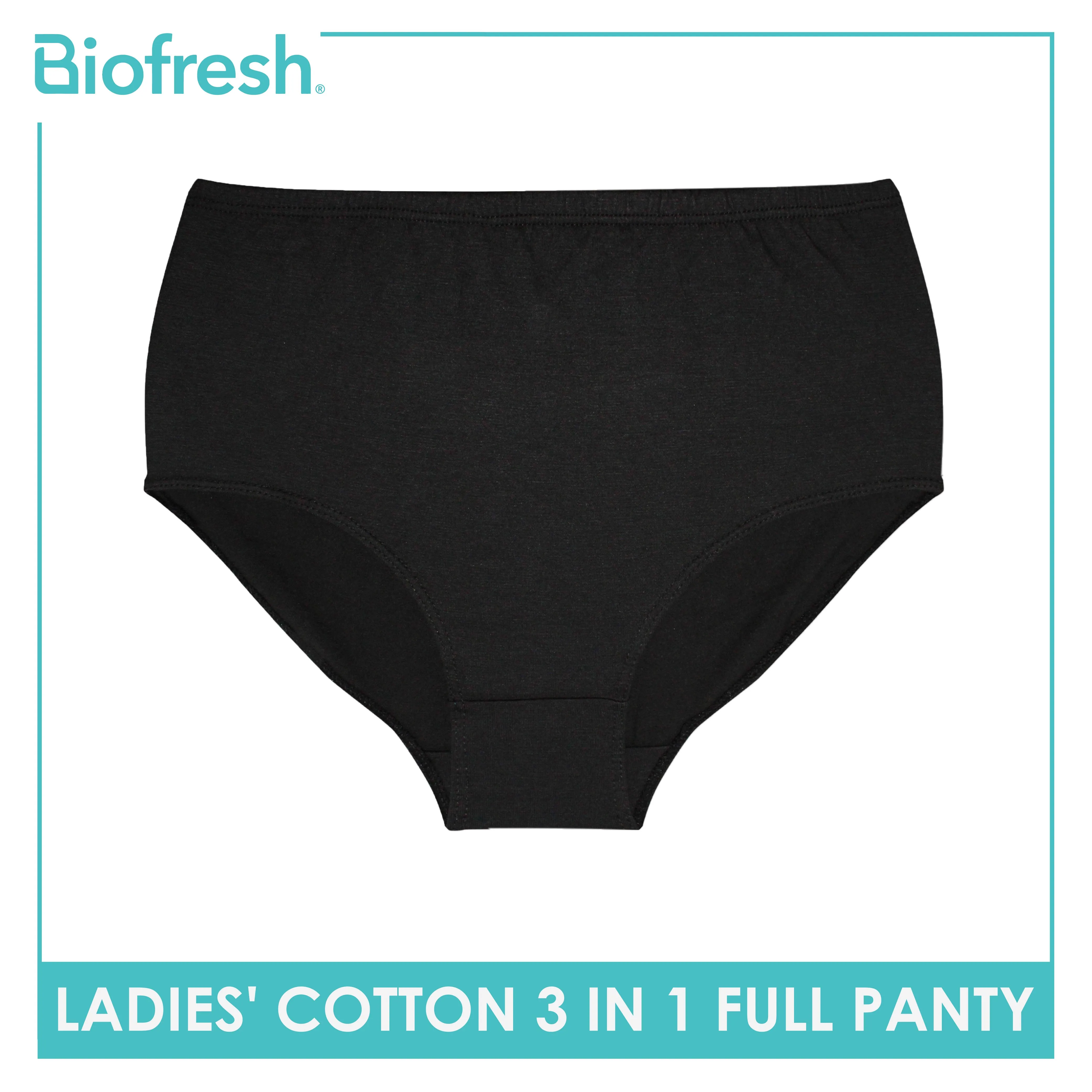 Biofresh Ladies' Antimicrobial Cotton Full Panty 3 pieces in a pack ULPRG1