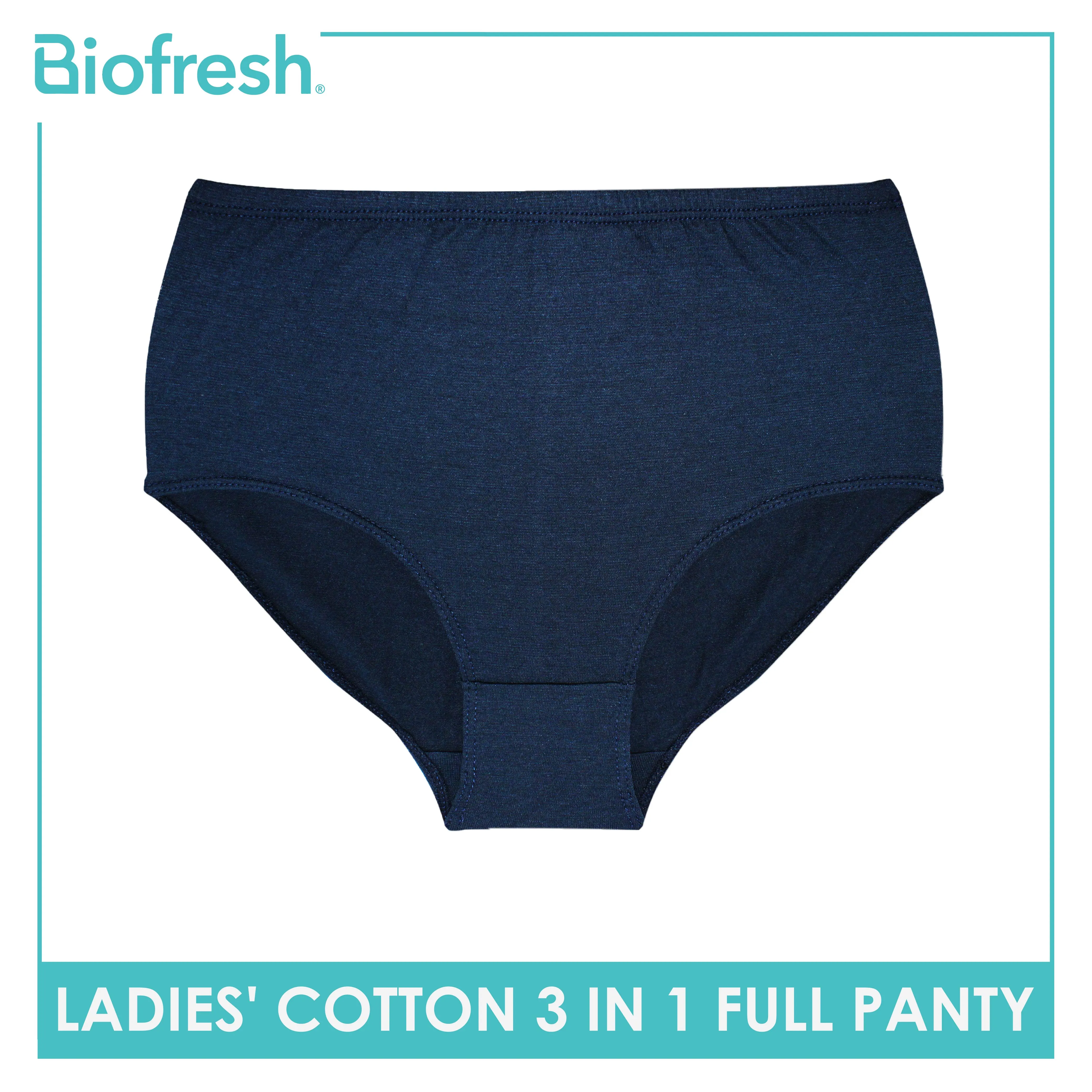 Biofresh Ladies' Antimicrobial Cotton Full Panty 3 pieces in a pack ULPRG1