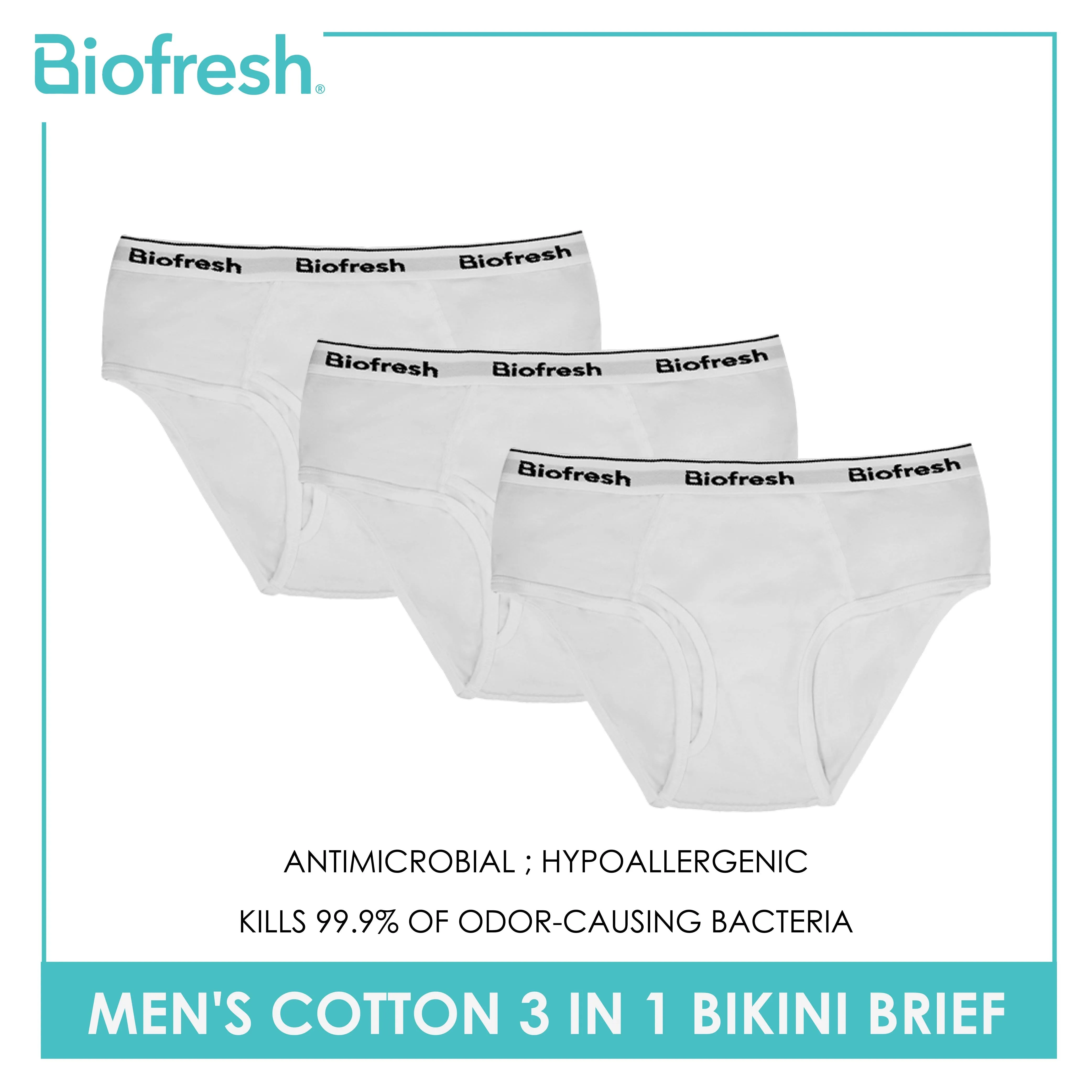 Biofresh Men's Antimicrobial Cotton Bikini Brief 3 pieces in a pack UMBCG9
