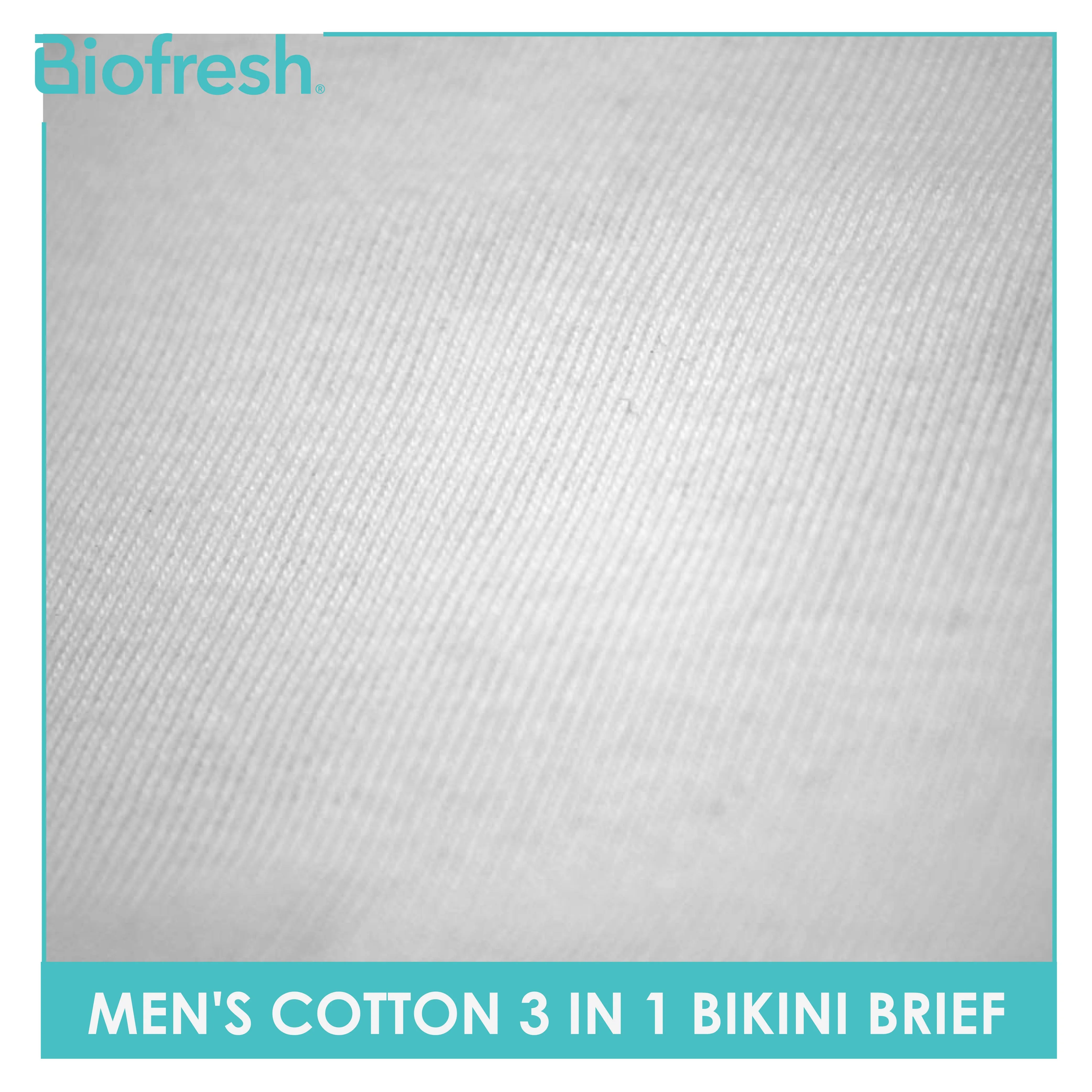 Biofresh Men's Antimicrobial Cotton Bikini Brief 3 pieces in a pack UMBCG9