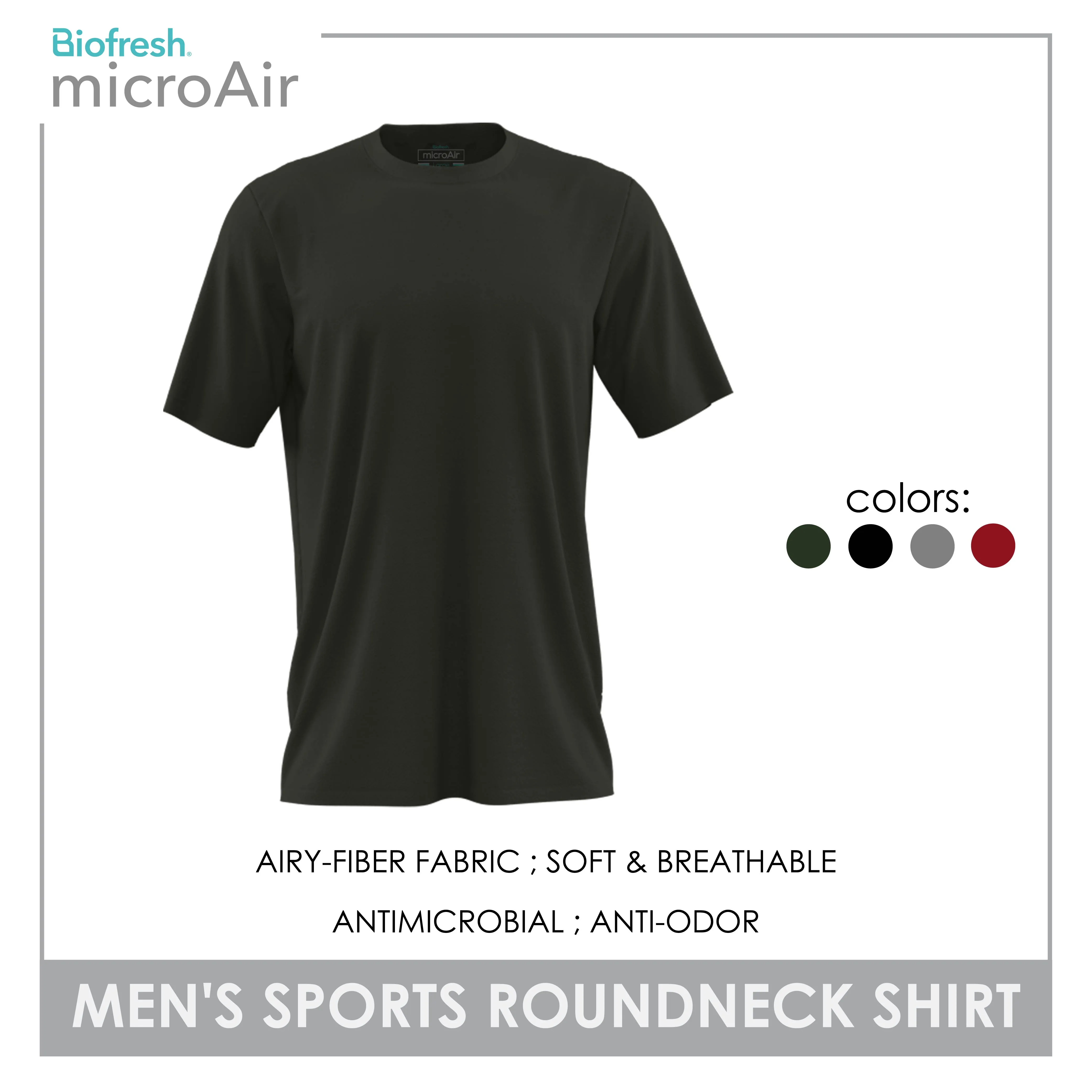 Biofresh Microair Men's Sports Roundneck Shirt 1 piece MUMSR3401