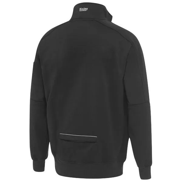 Bisley 1/4 Zip Work Fleece Pullover With Sherpa Lining (BK6924) (Clearance)