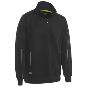 Bisley 1/4 Zip Work Fleece Pullover With Sherpa Lining (BK6924) (Clearance)
