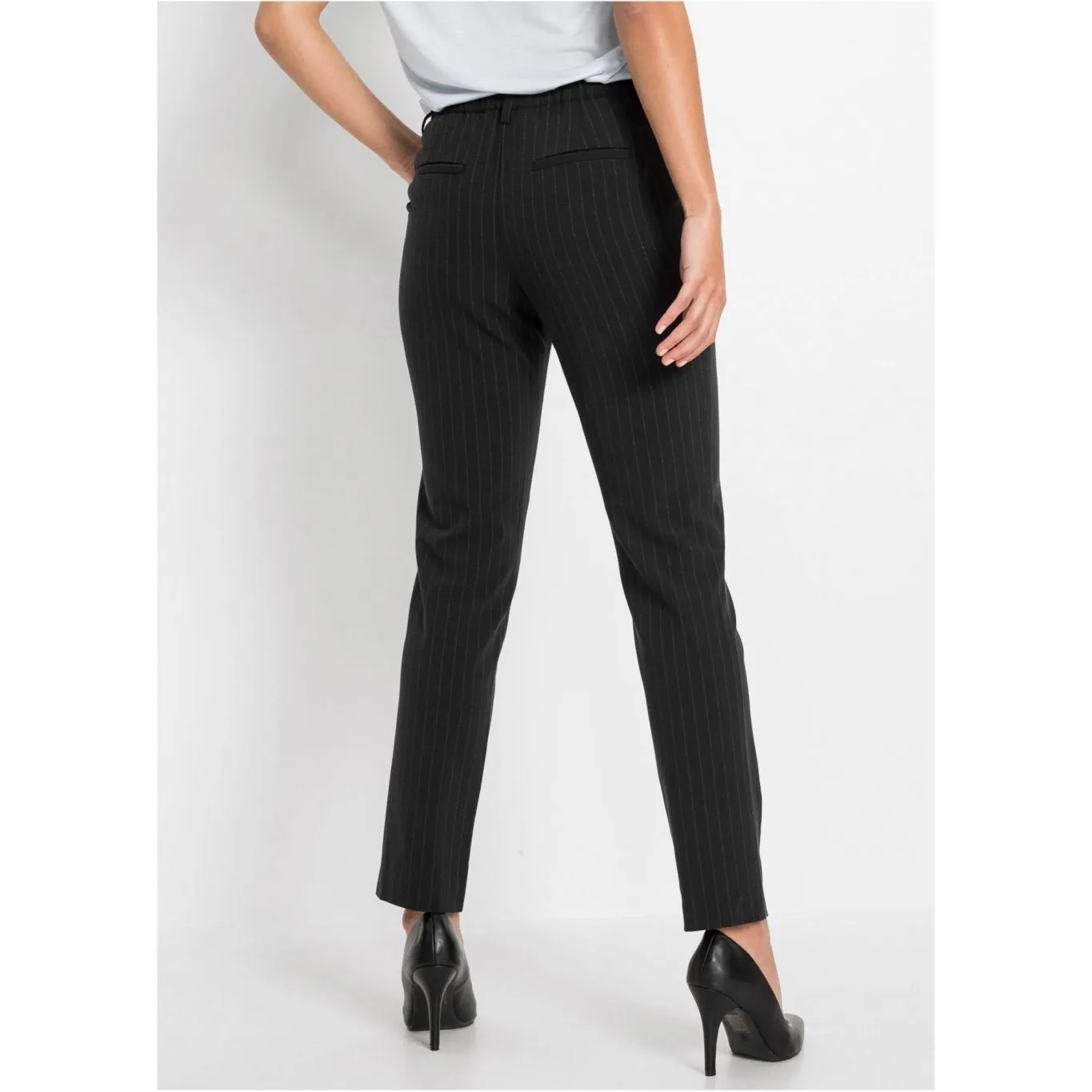Bodyflirt Black Smart Striped Trousers