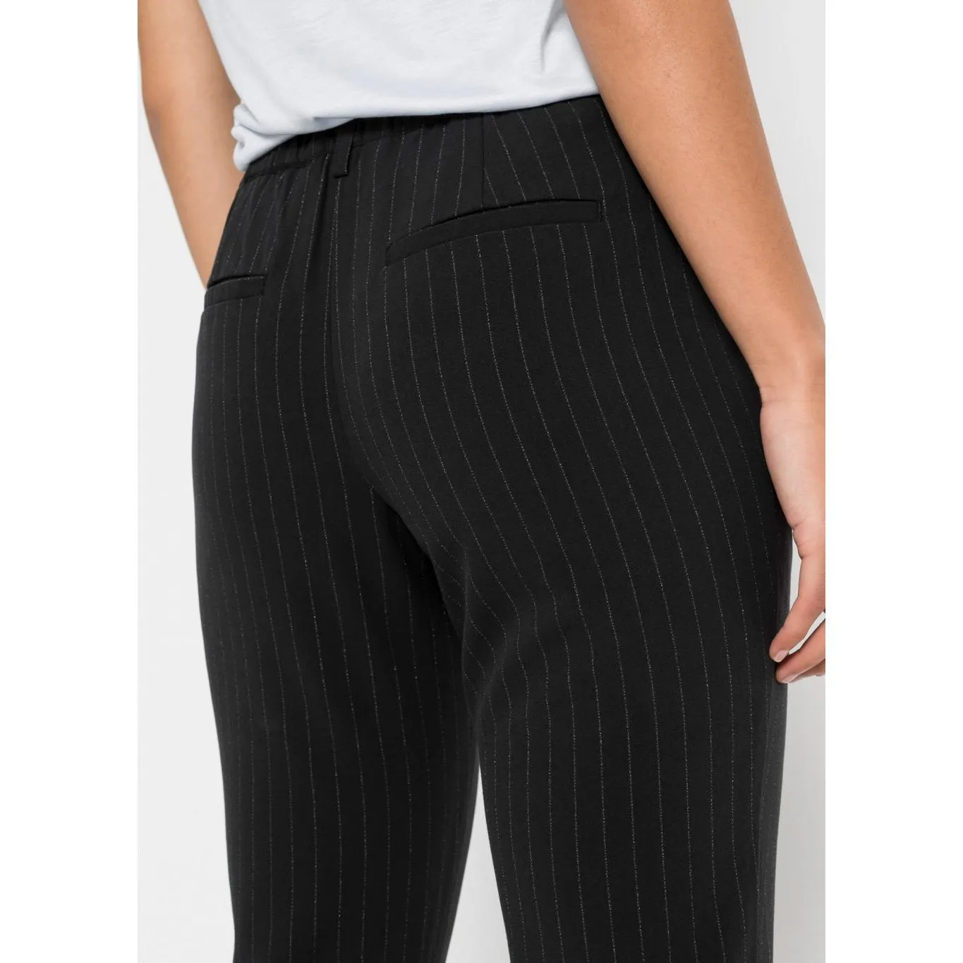 Bodyflirt Black Smart Striped Trousers