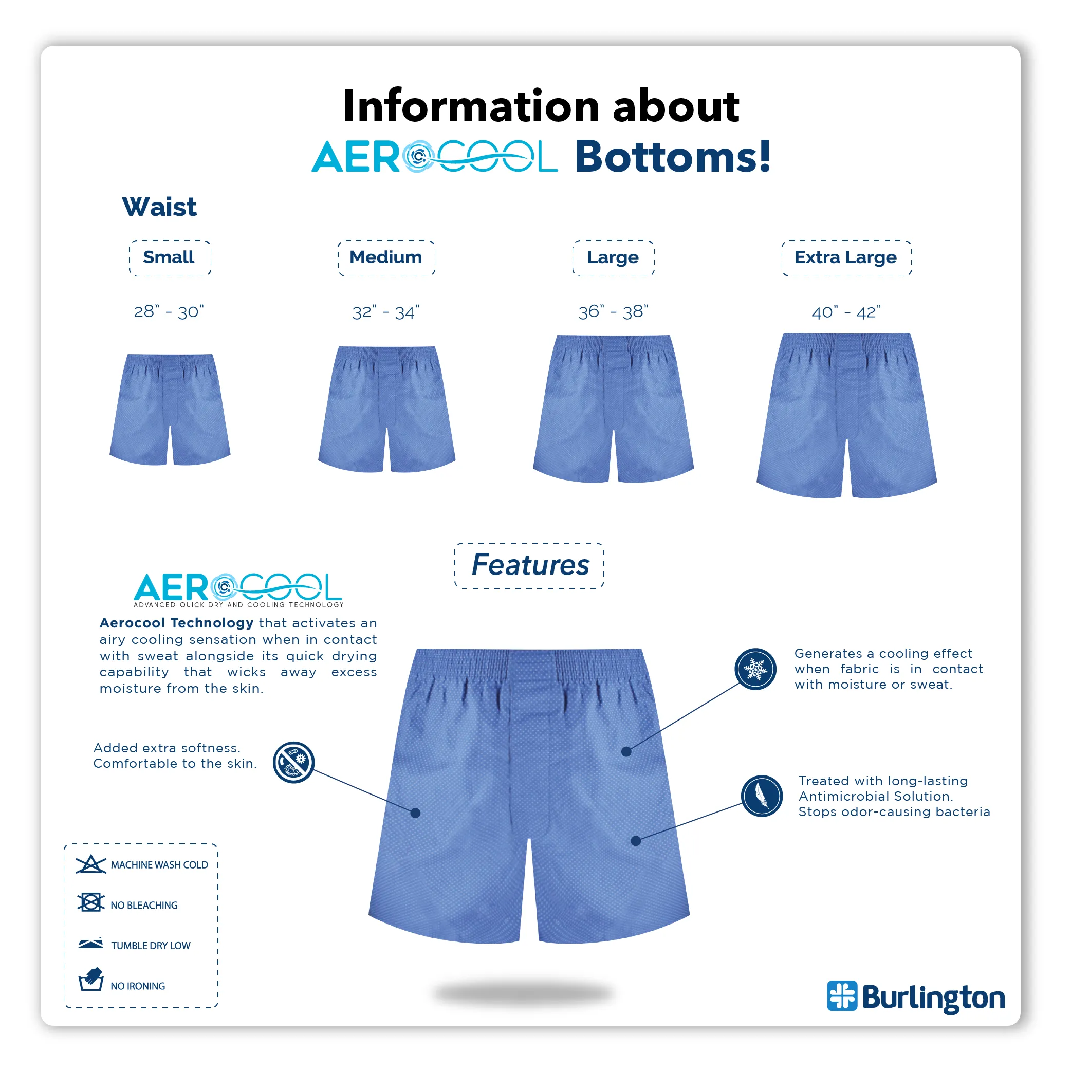 Burlington Men's Woven Boxer Shorts 1 piece GTMBX1301