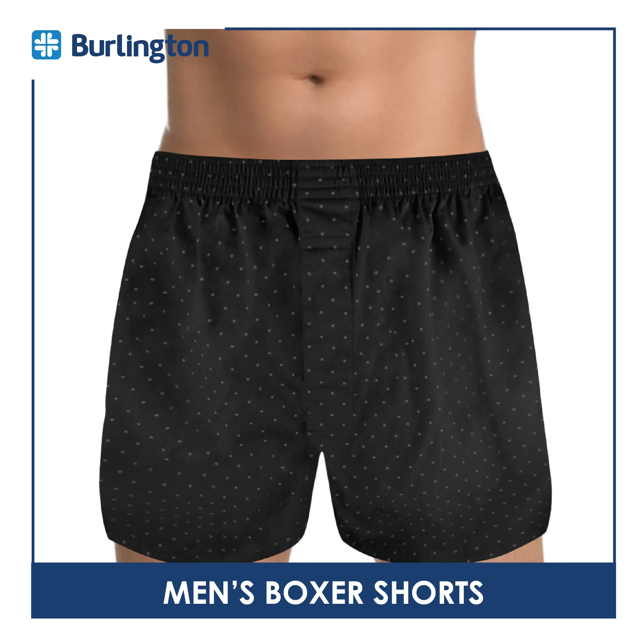 Burlington Men's Woven Boxer Shorts 1 piece GTMBX1301