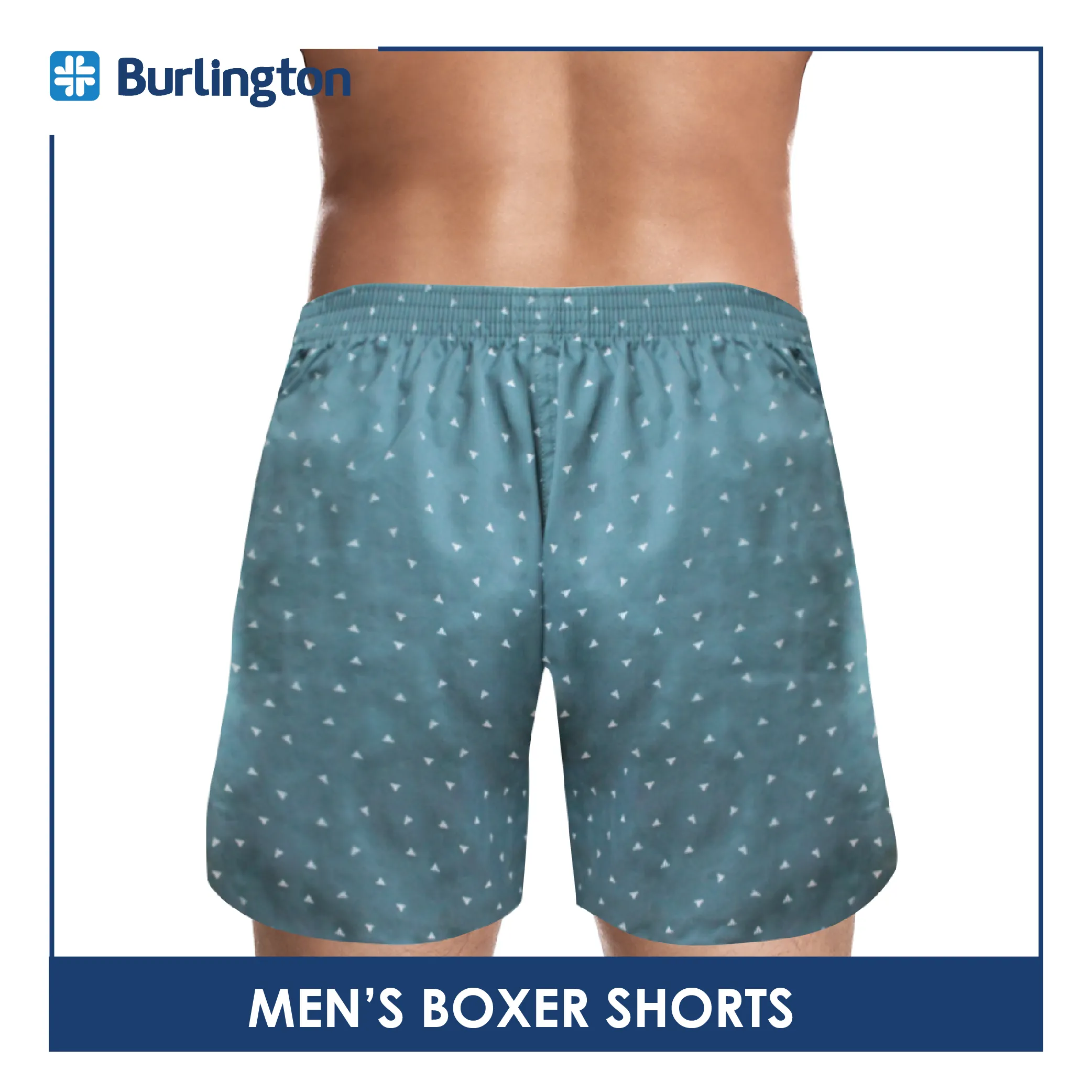 Burlington Men's Woven Cotton Boxer Shorts 1 piece GTMBX1305