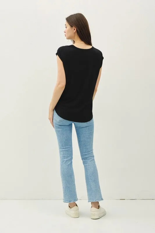 Cap Sleeve Layering Tops - 2 Colors!