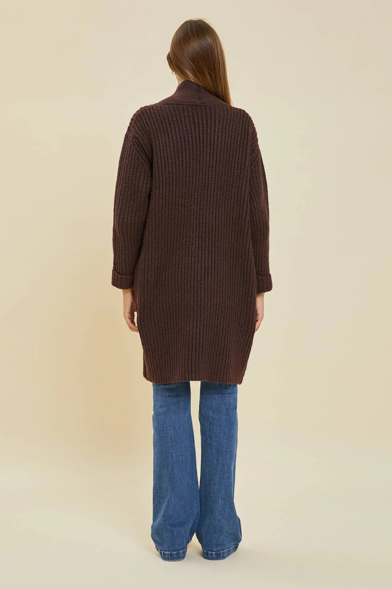 Carols in the Season Chunky Cable Knit Cardigan