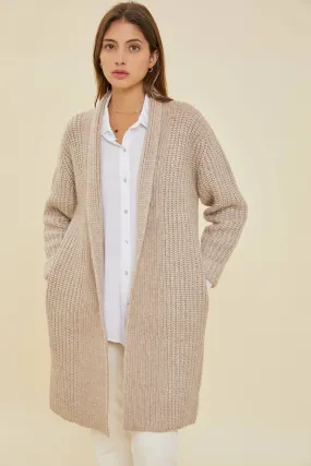 Carols in the Season Chunky Cable Knit Cardigan