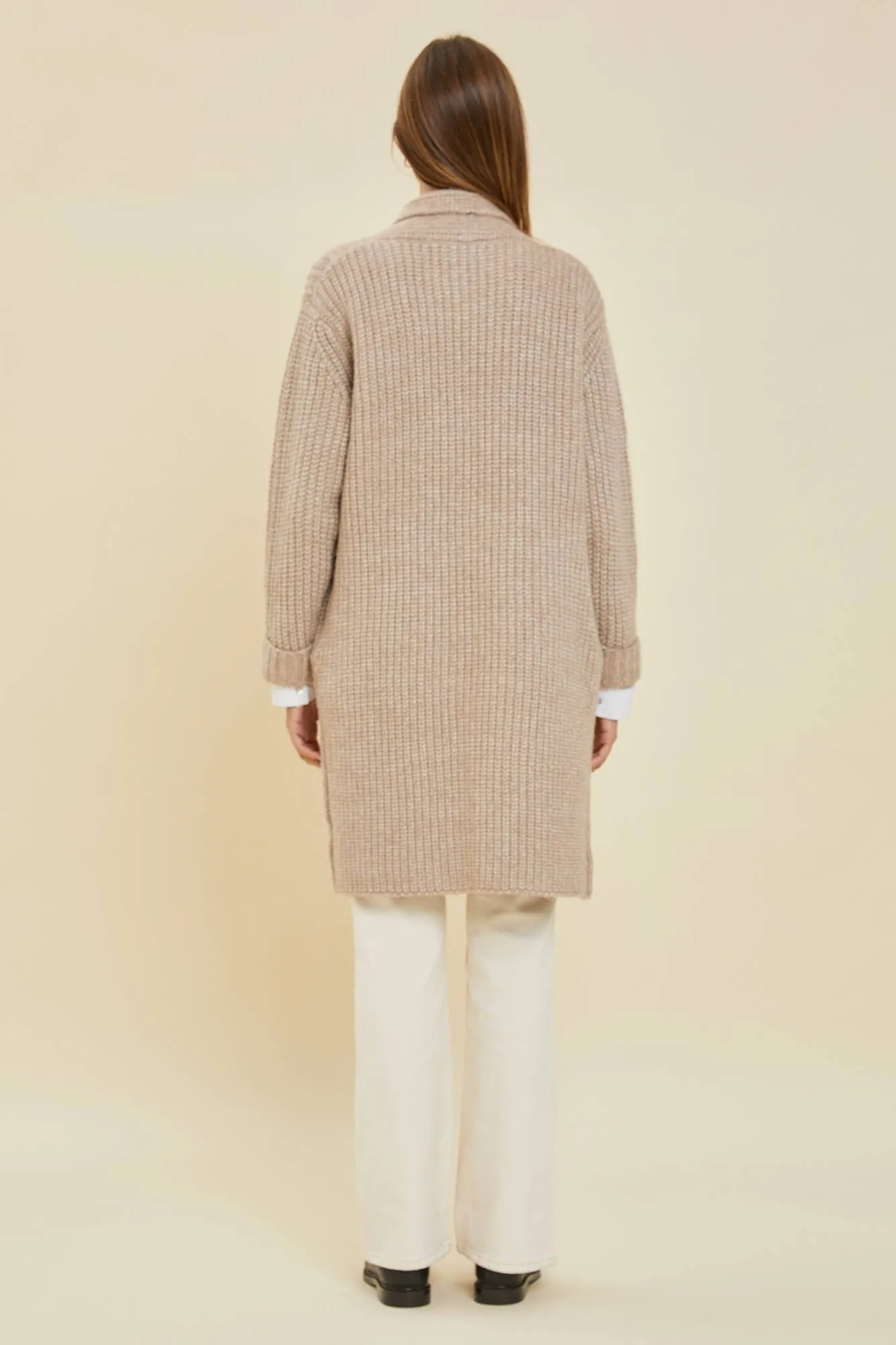 Carols in the Season Chunky Cable Knit Cardigan