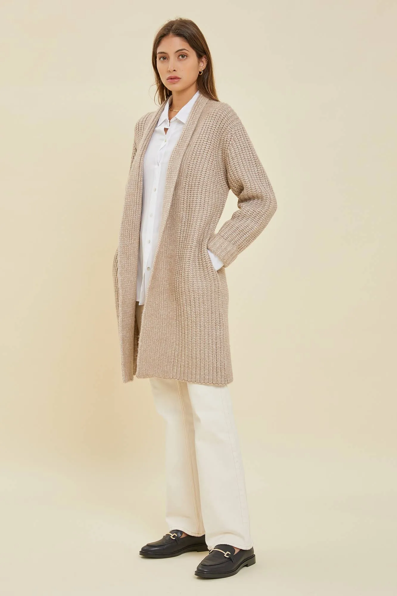 Carols in the Season Chunky Cable Knit Cardigan