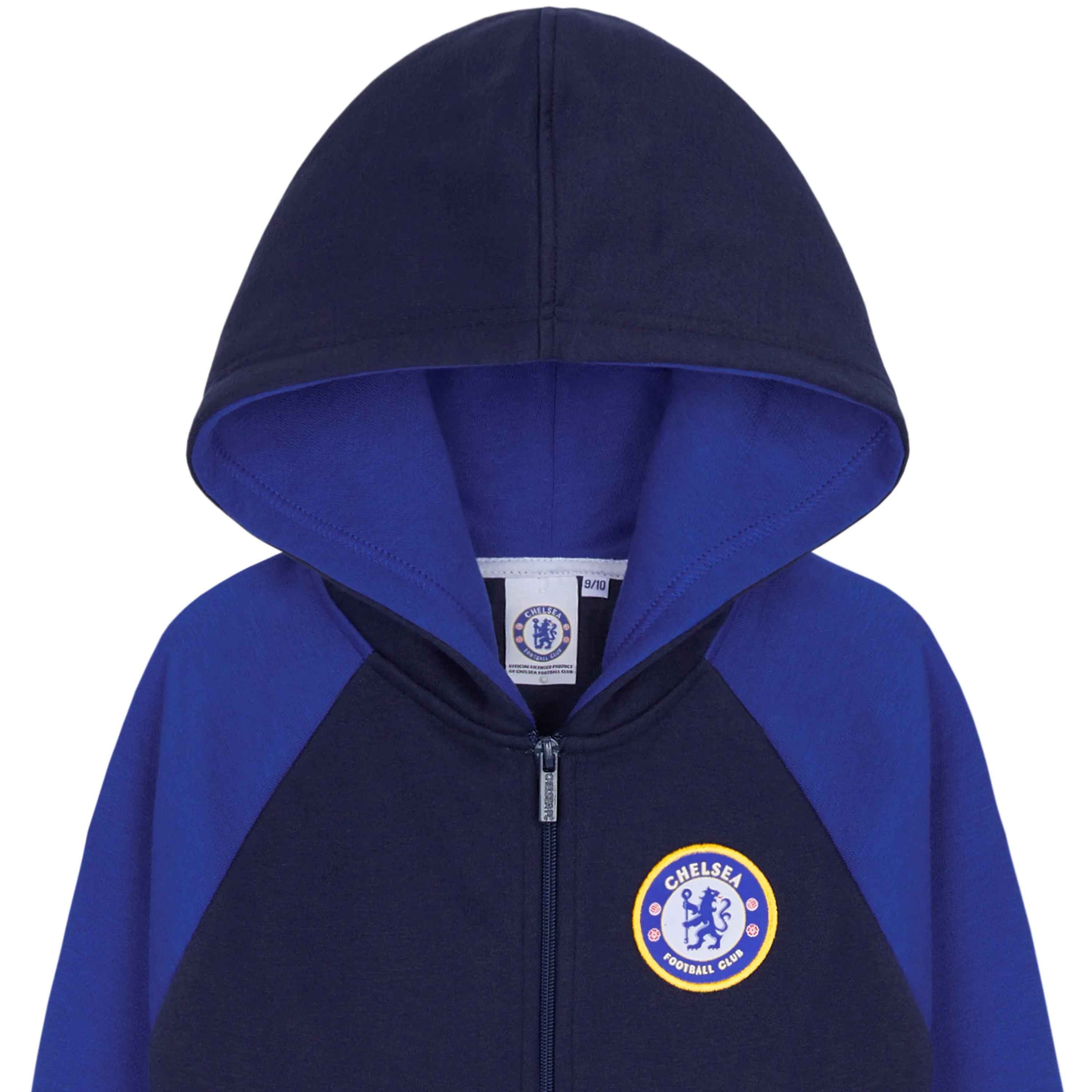 Chelsea F.C. Boys Zip Up Hoodie with Pockets