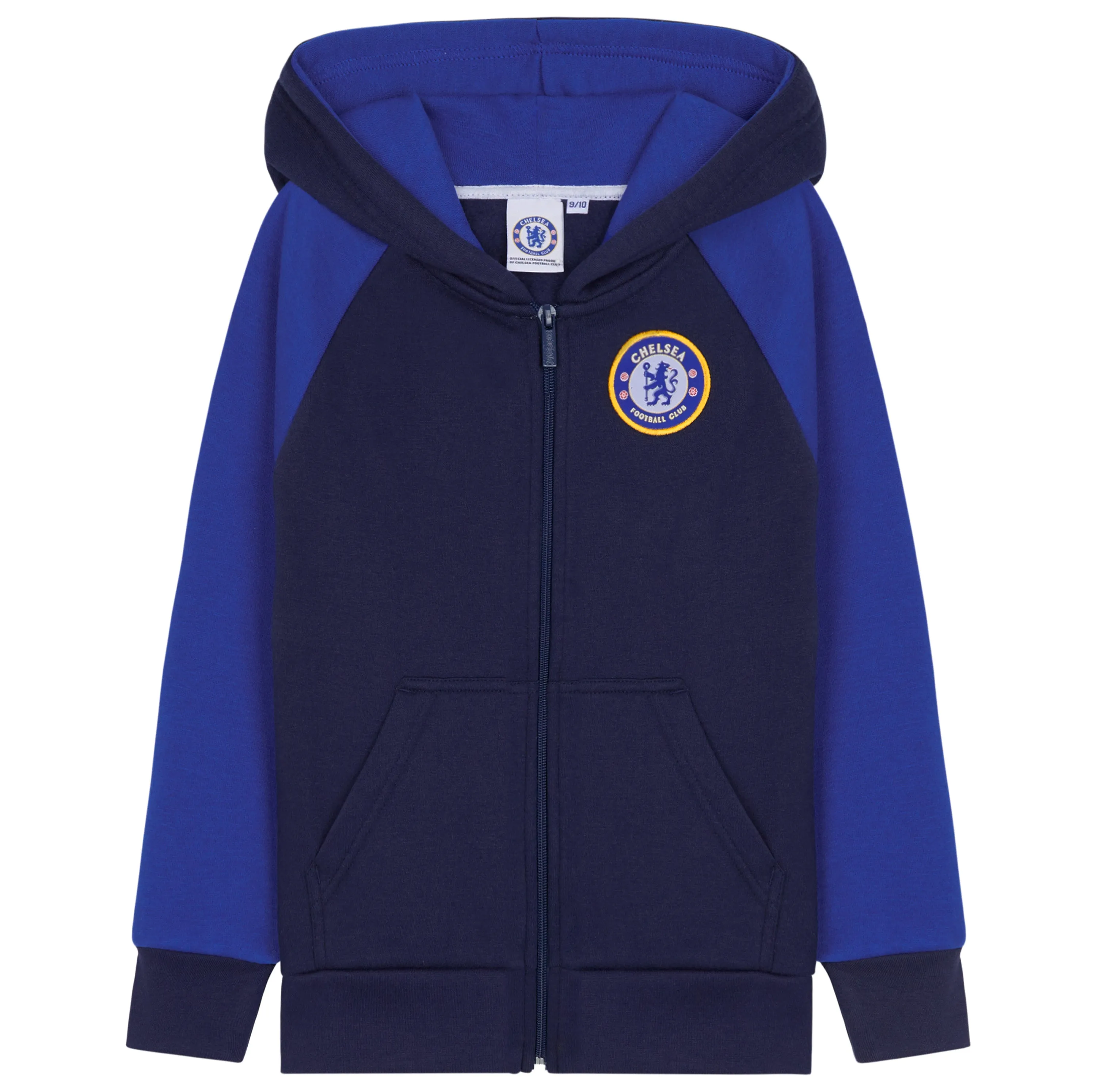 Chelsea F.C. Boys Zip Up Hoodie with Pockets