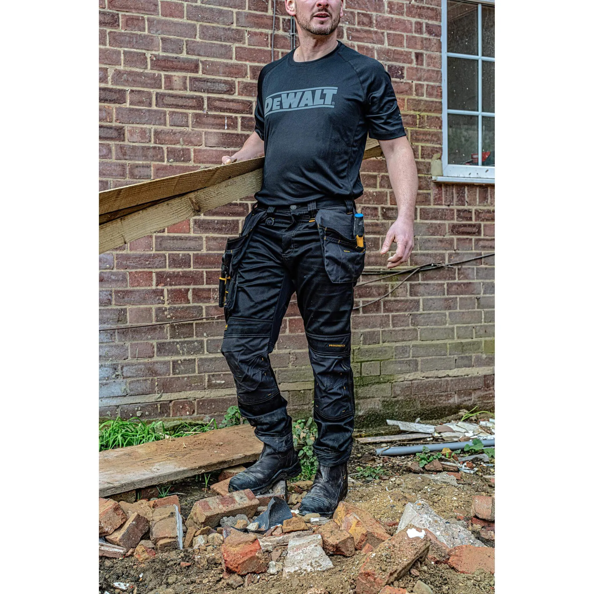DeWalt Harrison Holster Pocket Knee Pad Stretch Trousers