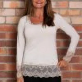 Donna Donna 'Frankie' Round Neck - Beige