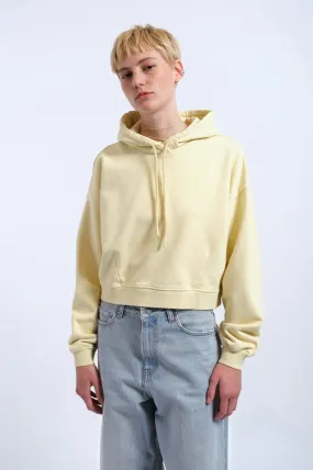 Dr Denim Ethel Washed Light Yellow Hoodie