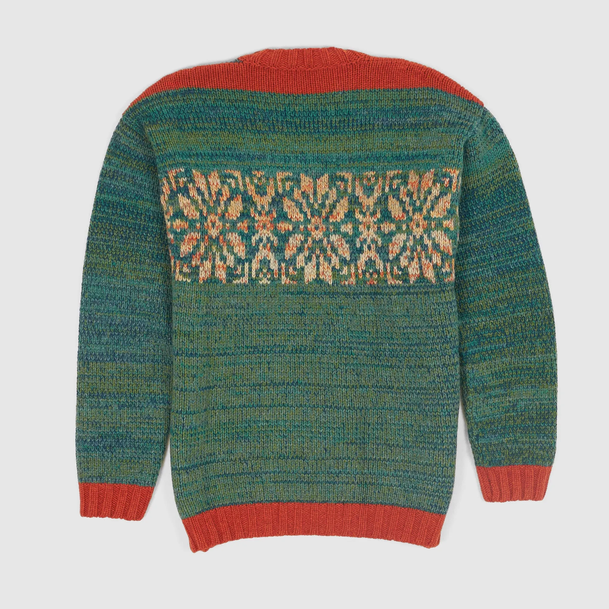 Eribé Knitwear  Crew-Neck Patterned Knitted Pullover