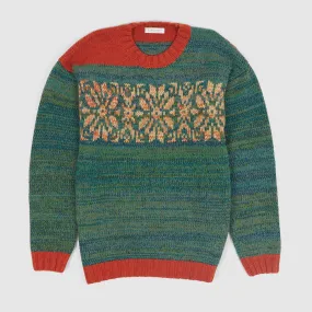 Eribé Knitwear  Crew-Neck Patterned Knitted Pullover