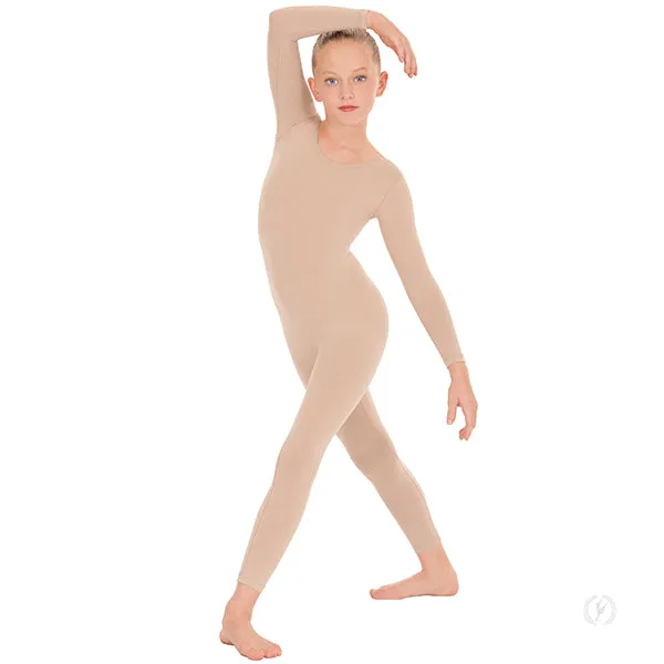 Eurotard 44129C Youth Microfiber Scoop Neck Long Sleeve Unitard