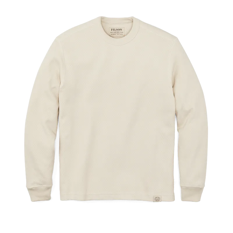 Filson Waffle Knit Thermal Crewneck in Sand