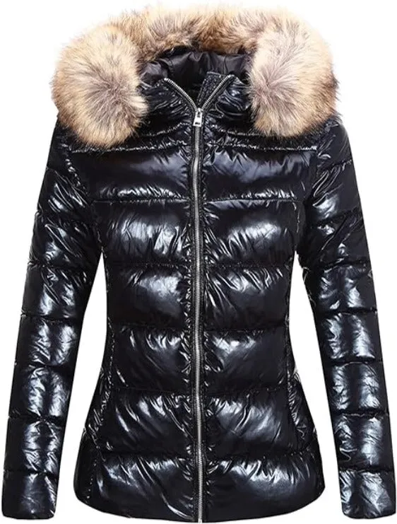 Giolshon Women Lightweight Puffer Jacket, Winter Coats Warm Quilted Coat