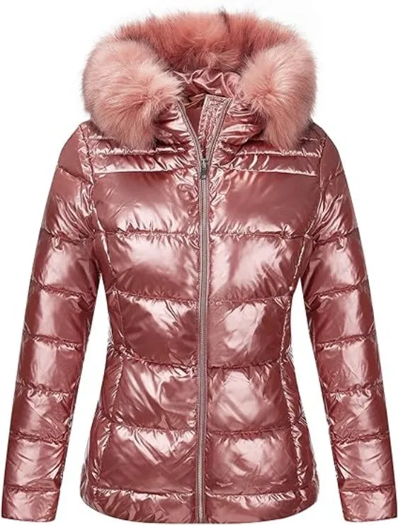 Giolshon Women Lightweight Puffer Jacket, Winter Coats Warm Quilted Coat