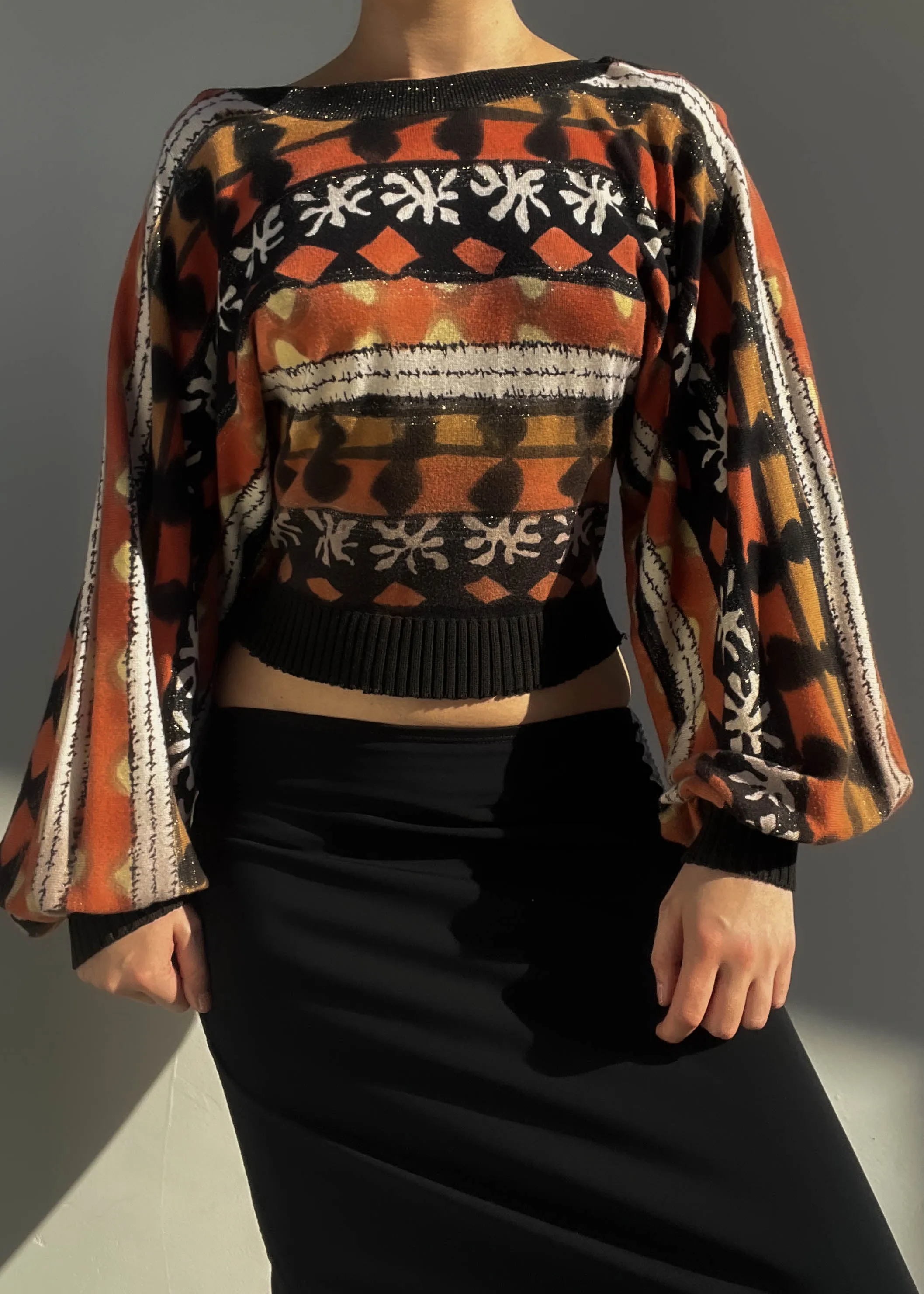 Gloria Y2k Patterned Knit (S-M)