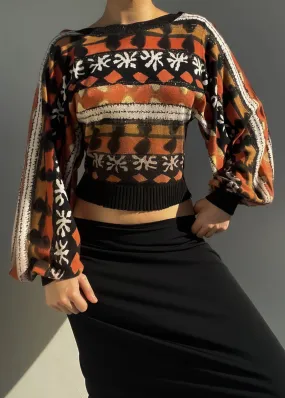 Gloria Y2k Patterned Knit (S-M)