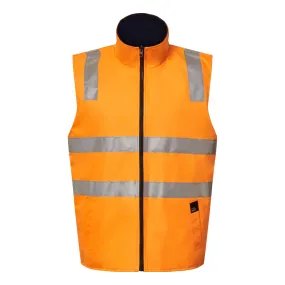 Hi Vis Vic Rail Reversible Fleece Vest with Reflective Tape (NC-WW9021)