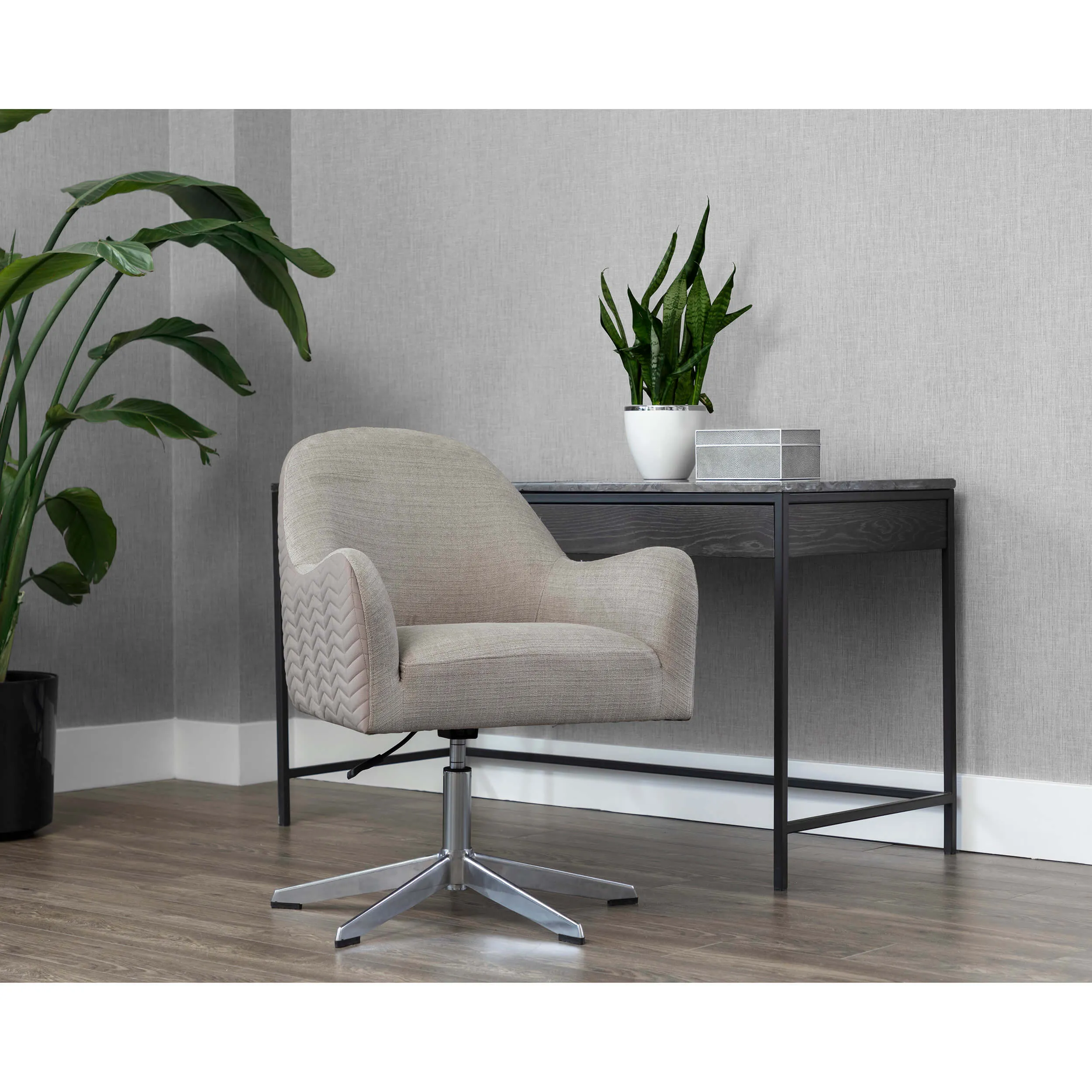 Holland Office Chair, Zenith Taupe Grey